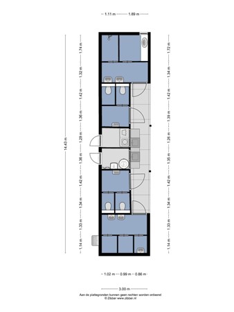 Floorplan - Wilhelmsweg 28, 7814 VD Emmen