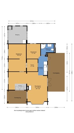 Floorplan - Steenbakkersweg 7-362, 7843 RM Erm