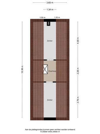 Floorplan - Sportparklaan 1, 7848 BA Schoonoord