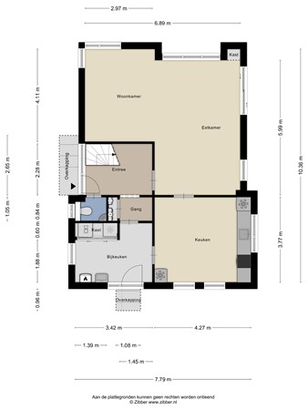 Floorplan - Sportparklaan 1, 7848 BA Schoonoord