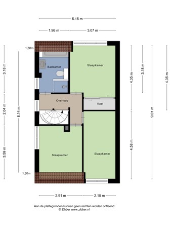 Floorplan - Oldengaerde 39, 7841 GB Sleen