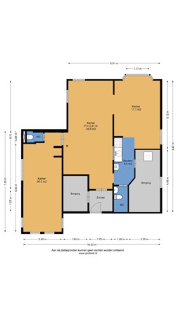 Floorplan - Steenbakkersweg 7-324, 7843 RM Erm