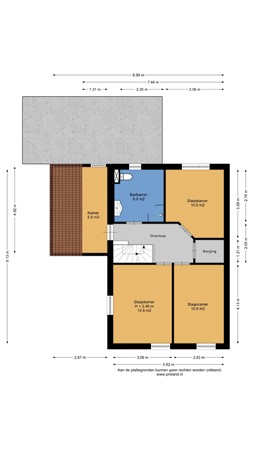 Floorplan - Braambos 10, 7841 GM Sleen