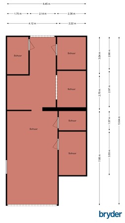 Floorplan - Rolderstraat 59, 7849 PB De Kiel