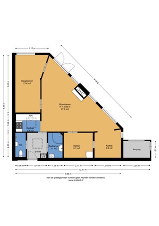 Floorplan - Ermerzand 101, 7843 PR Erm