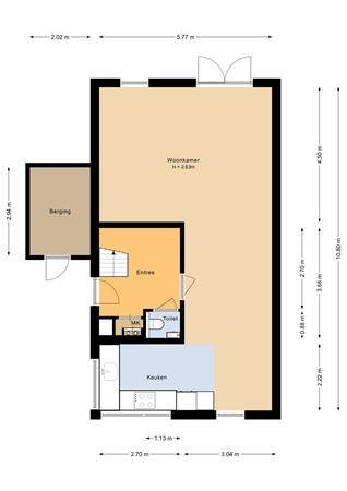 Floorplan - Sideriusstraat 8a, 7841 KA Sleen