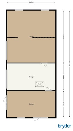 Floorplan - Eserstraat 23b, 7849 PG De Kiel