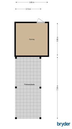 Floorplan - Eserstraat 23b, 7849 PG De Kiel