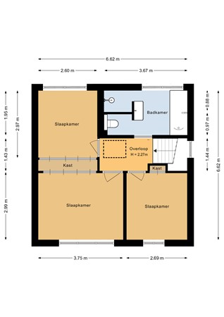 Floorplan - Entingestraat 11, 7841 AV Sleen
