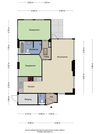 Floorplan - Slenerweg 83-04, 7848 AG Schoonoord