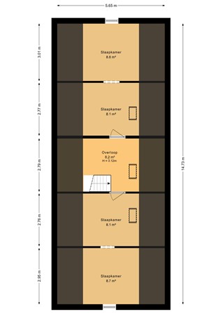Floorplan - Nieuwe Weg 181, 7844 NE Veenoord