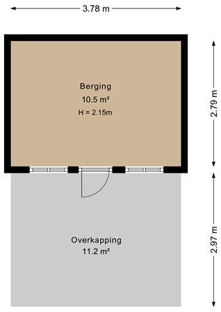 Floorplan - Nieuwe Weg 181, 7844 NE Veenoord