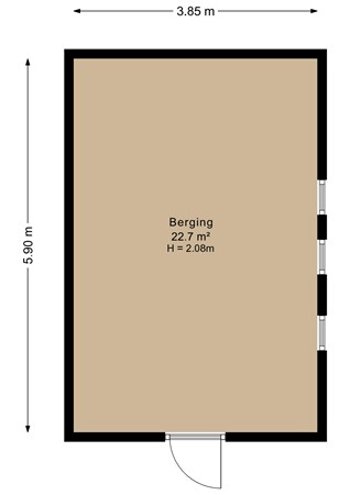 Floorplan - Slenerweg 83-54, 7848 AG Schoonoord