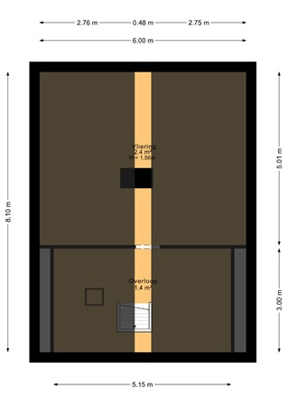 Floorplan - Eserstraat 4, 7849 PH De Kiel