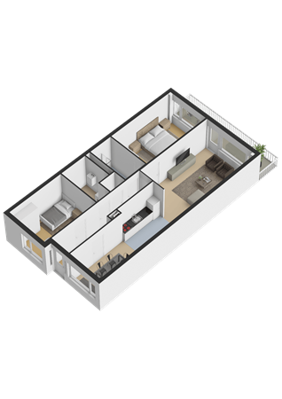 Glitterstraat 190, 1103 SK Amsterdam - Appartement - 3D.png