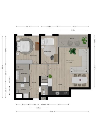 Willem Baerdesenstraat 22, 1067 XX Amsterdam - Begane grond - 2D.jpg