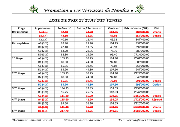 Brochure preview - 01.liste de prix