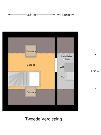 Floorplan - Wilhelminalaan 92a, 5541 CZ Reusel