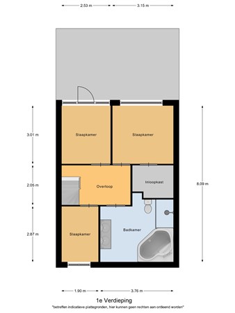 Floorplan - Julianaplein 25, 5531 HP Bladel