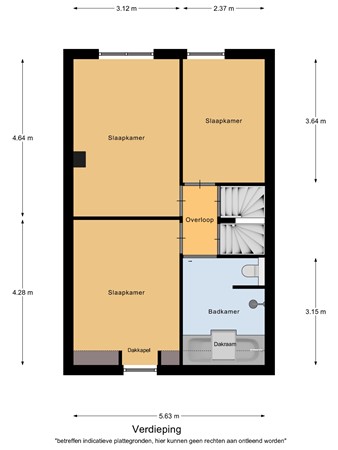 Floorplan - Koolbogt 60, 5531 AK Bladel