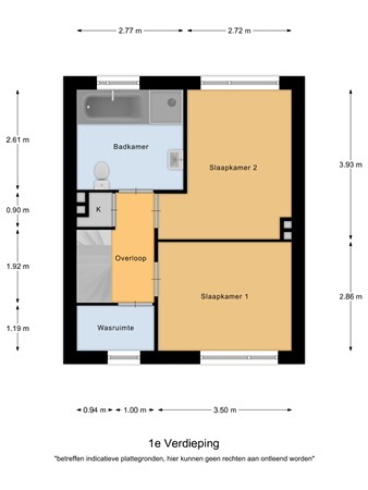Floorplan - Prins Bernhardstraat 23, 5531 HW Bladel