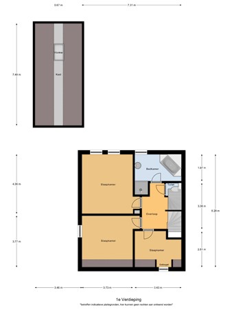 Floorplan - Zandstraat 3a, 5529 AP Casteren