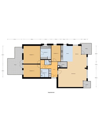 Floorplan - Sniederslaan 12C, 5531 EL Bladel