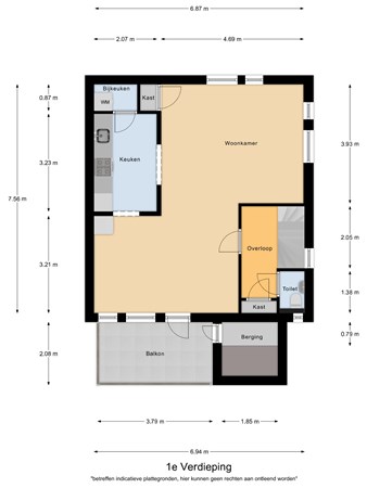 Floorplan - Molenstraat 2A, 5527 GB Hapert