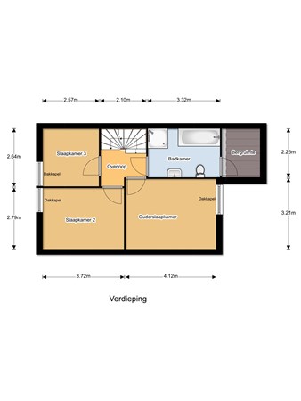 Floorplan - Sniederslaan 59a, 5531 EH Bladel