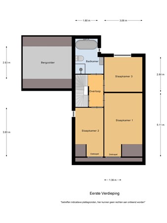 Floorplan - De Rogter 21, 5531 DB Bladel