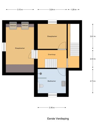 Floorplan - Wilhelminalaan 92a, 5541 CZ Reusel