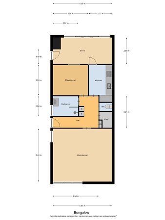 Floorplan - Klaproosstraat 42, 5571 JH Bergeijk