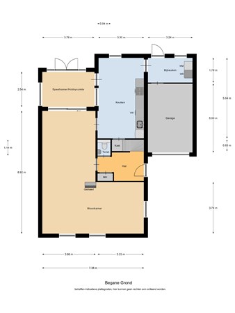 Floorplan - Guldenekker 31, 5541 DE Reusel