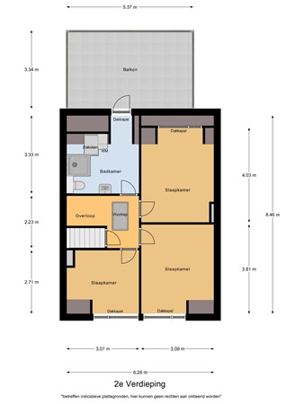 Floorplan - Schootsestraat 122, 5616 RG Eindhoven