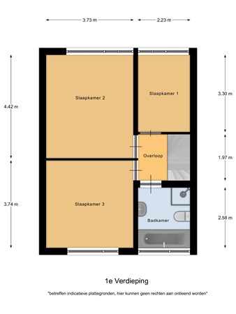 Floorplan - Bilderdijklaan 48, 5531 TZ Bladel