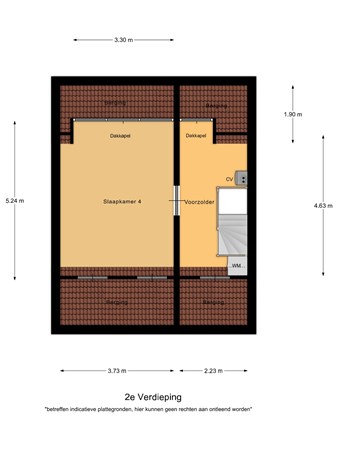 Floorplan - Bilderdijklaan 48, 5531 TZ Bladel