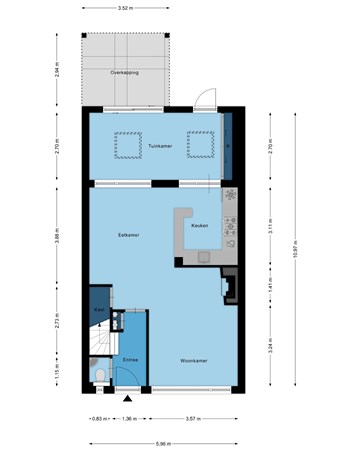 Floorplan - De Wan 3, 5541 AL Reusel