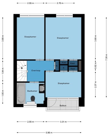 Floorplan - De Wan 3, 5541 AL Reusel