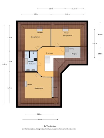 Floorplan - Gozelinusbocht 52, 5531 KL Bladel