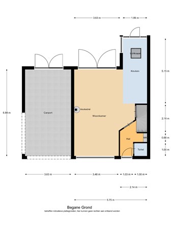 Floorplan - Leeuweriklaan 17, 5527 HB Hapert