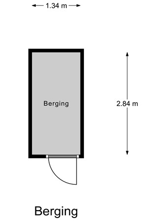 Floorplan - Burgemeester Magneestraat 65D, 5571 HC Bergeijk