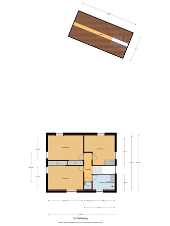 Floorplan - Kerkweg 5D, 5096 BK Hulsel