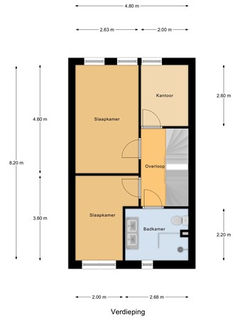 Floorplan - Blaarkop 23, 5527 ET Hapert