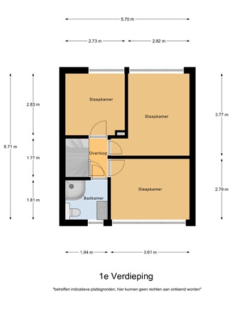 Floorplan - Margrietlaan 8, 5531 JE Bladel