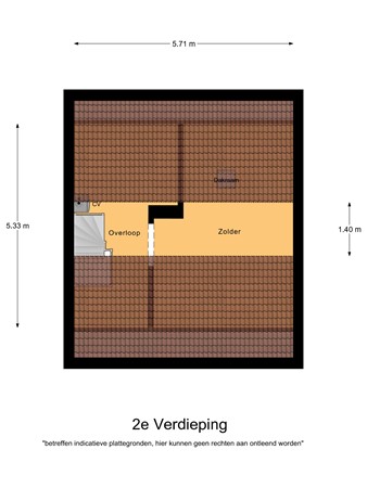Floorplan - Margrietlaan 8, 5531 JE Bladel