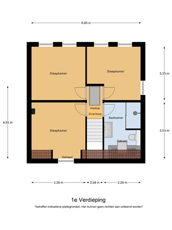 Floorplan - Bakkerstraat 53, 5541 VB Reusel