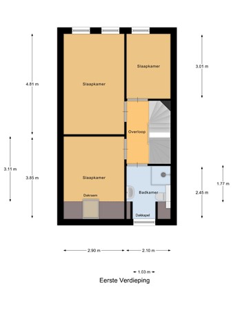 Floorplan - Molenvelden 29, 5527 GW Hapert