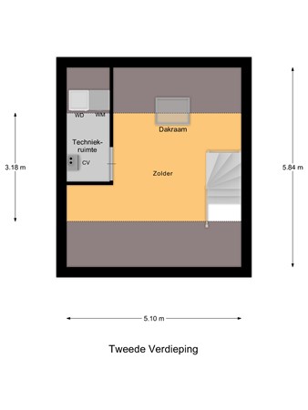 Floorplan - Molenvelden 29, 5527 GW Hapert