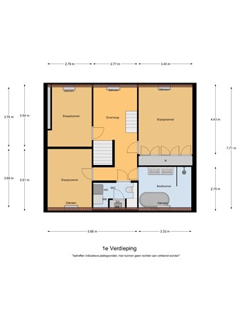 Floorplan - Oude Provincialeweg 71A, 5527 BN Hapert