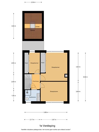 Floorplan - Hoolstraat 22, 5521 JN Eersel